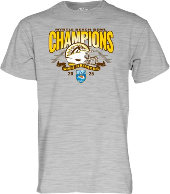 Western Michigan University Broncos Football 2025 Bowl Champions Short Sleeve T-Shirt