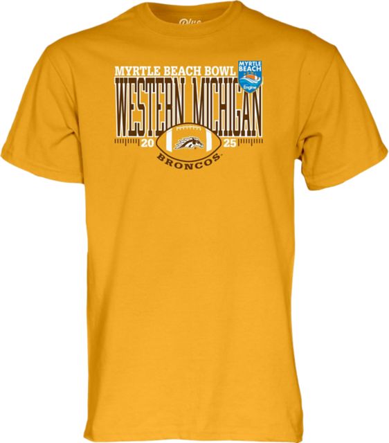 Western Michigan University Broncos Football 2025 Myrtle Beach Bowl Bound Short Sleeve T-Shirt