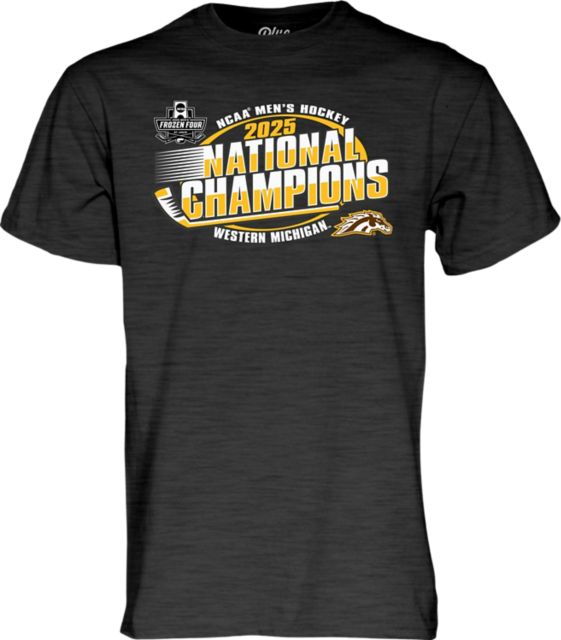 Western Michigan University Men's Hockey 2025 National Champions Short Sleeve T-Shirt