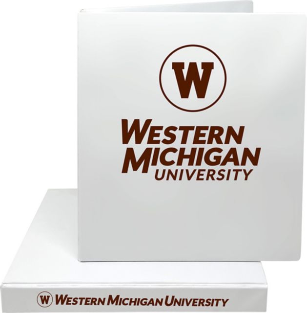 Western Michigan University 1'' Vinyl Binder