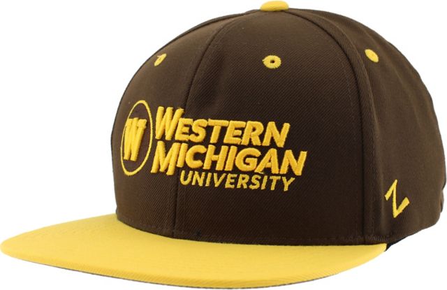 Western Michigan Heavyweight Twill Pro Style Hat Bronco Head Over Broncos | One Size | Gold