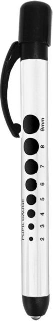 Reusable Penlight with Pupil Gauge-White