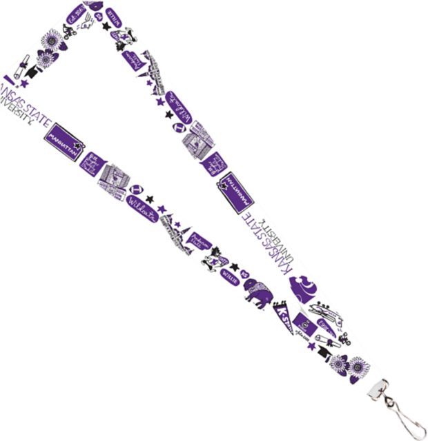 Kansas State University Julia Gash 3/4'' Satin Lanyard