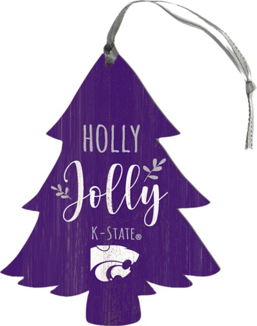 Kansas State University Holly Jolly Tree Ornament