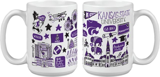 Kansas State University Julia Gash 15 oz. Mug