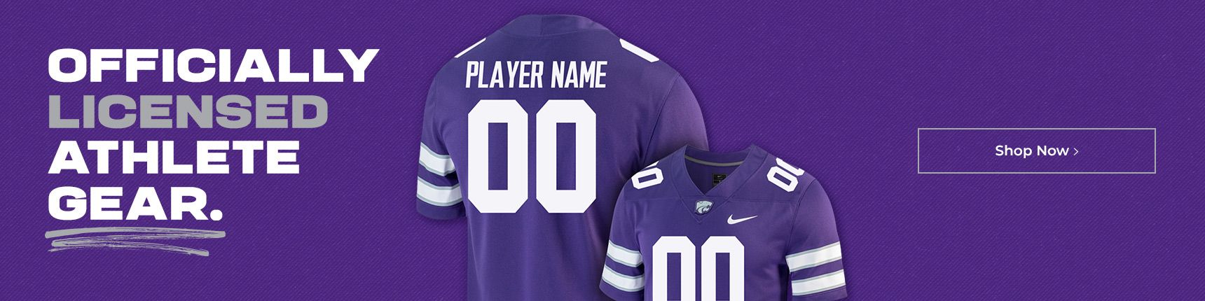 Officially licensed athlete gear.