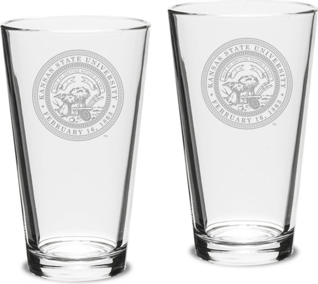 Set of 2 Crystal Mixing Glasses - 16 oz- ONLINE ONLY