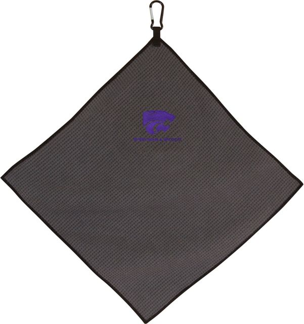 Kansas State University 15''X15'' Grey Microfiber Towel - ONLINE ONLY