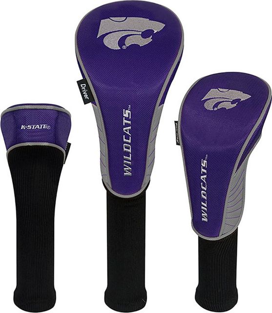 Kansas State University Set Of Three Headcovers - ONLINE ONLY