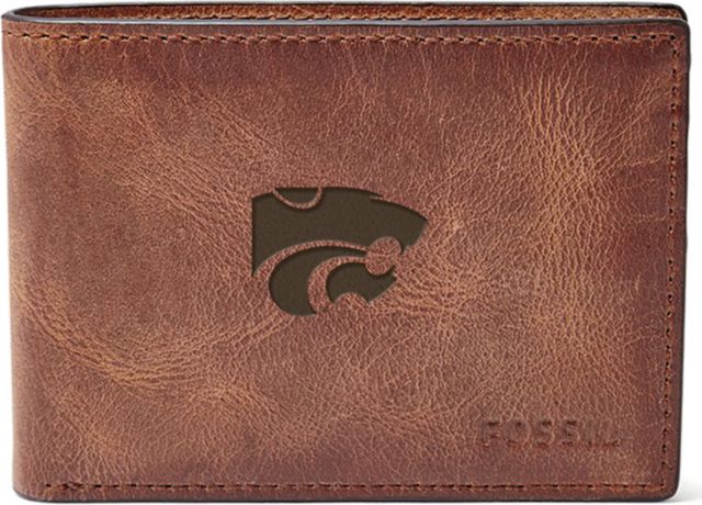 Fossil Leather Derrick Front Pocket Bifold - Brown - ONLINE ONLY