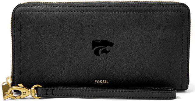 Fossil Leather Logan RFID Zip Around Clutch - Black - ONLINE ONLY