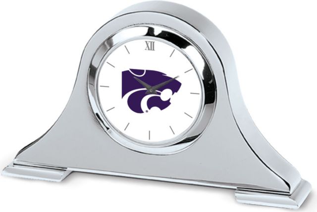 CSI Silver Napoleon Desk Clock With Colored Medallion - ONLINE ONLY