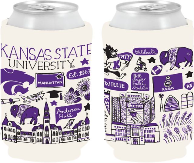 Kansas State University Julia Gash Can Coozie