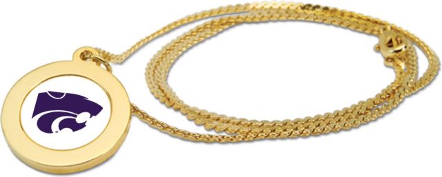 CSI Gold Pendant Necklace With Colored Medallian - ONLINE ONLY