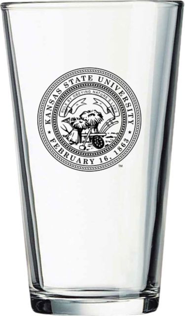 Kansas State University 16 oz. Drink Glass