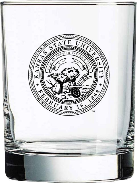 Kansas State University Double Old Fashioned 14 oz. Glass