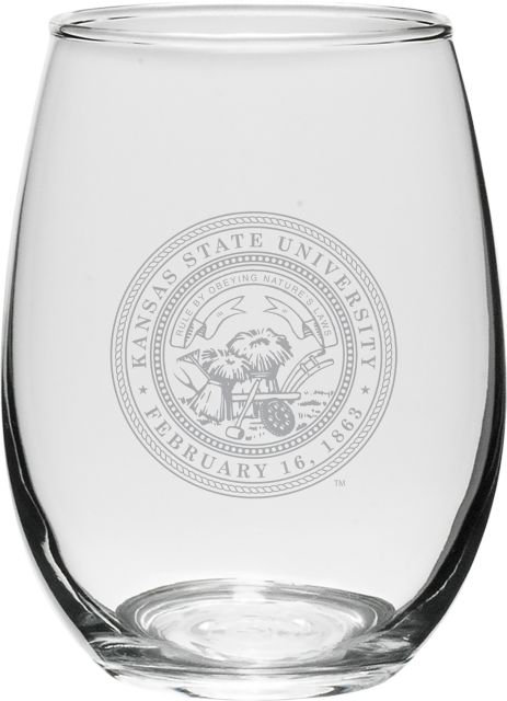 Kansas State University 21 oz. Wine Glass