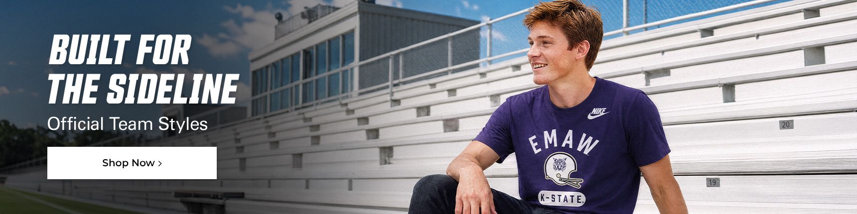 Built for the sideline. Official team styles
