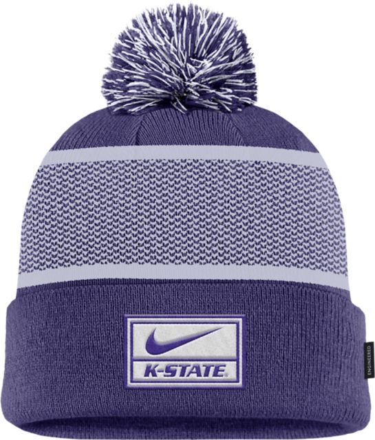 Kansas State University Peak Cuff Pom Beanie