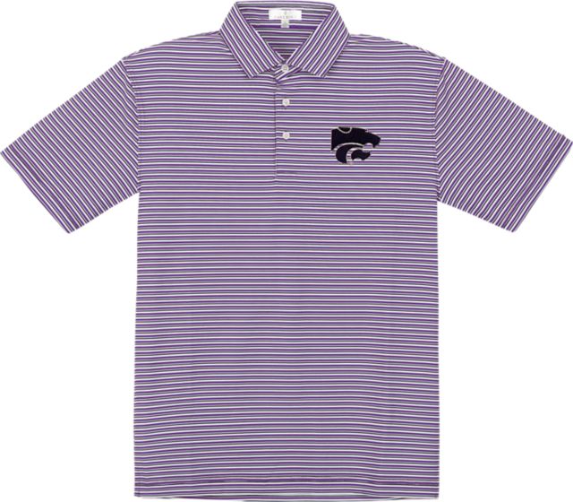 Kansas State University Performance Stripe Polo