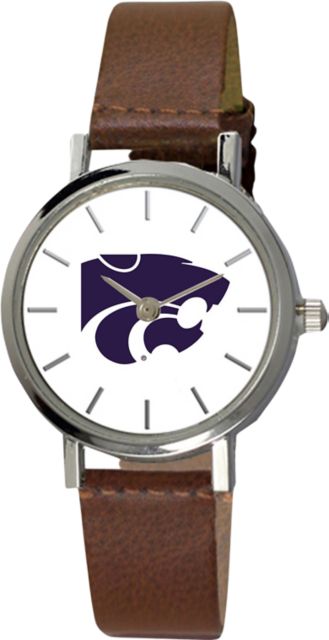 Kansas State University 28 mm Ladies Leather Watch