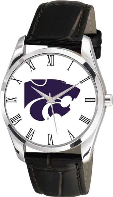 Kansas State University 36mm Men's Leather Watch