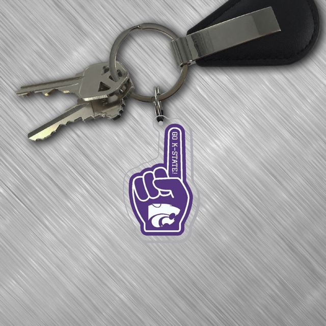 Kansas State University Mascut Laser Cut Keychain