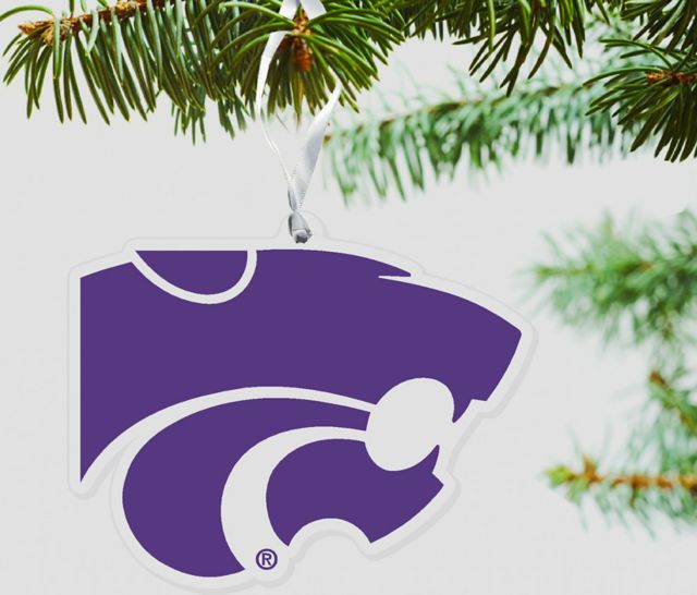 Kansas State University 3'' x 4'' Etched Plexiglass Ornament