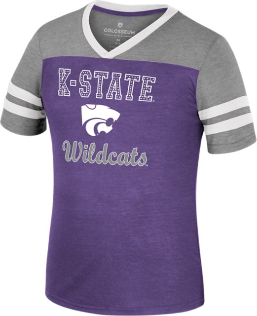Kansas State University Youth Girl's V-Neck Short Sleeve T-Shirt