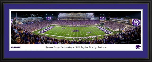 Kansas State Football Panorama - Deluxe Frame