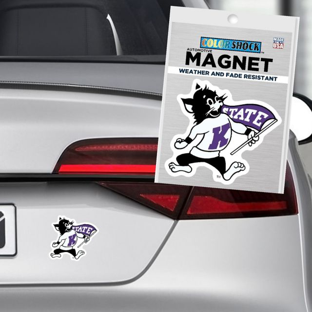 Kansas State University 4x4 Wildcats Magnet