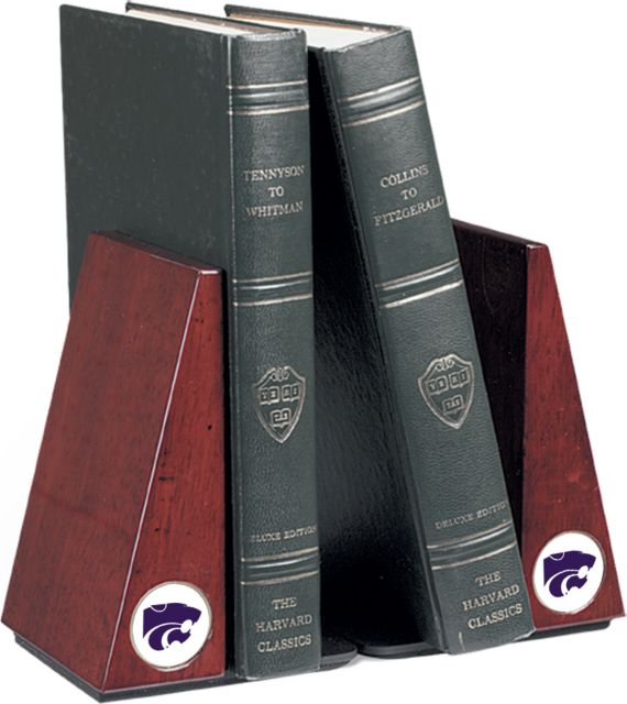 CSI Rosewood Bookends Gift Boxed With Colored Medallion - ONLINE ONLY