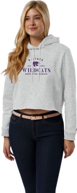 Kansas State University Women's Crop Hooded Sweatshirt