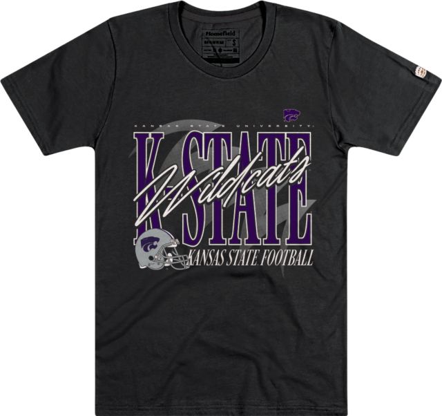 Kansas State University Wildcats Football Helmet Short Sleeve T-Shirt