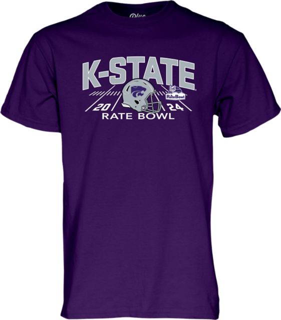 Kansas State University Football 2024 Rate Bowl Bound Short Sleeve T-Shirt