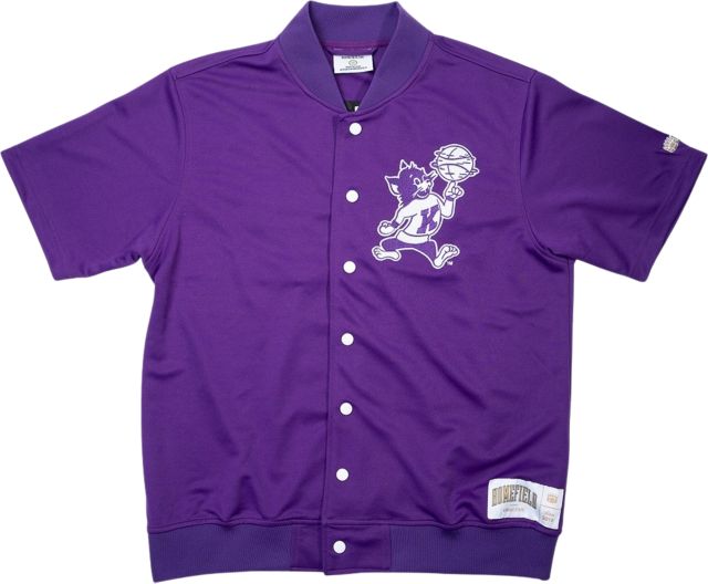 Kansas State University Wildcats Vintage Basketball Short Sleeve Warm Up Jacket