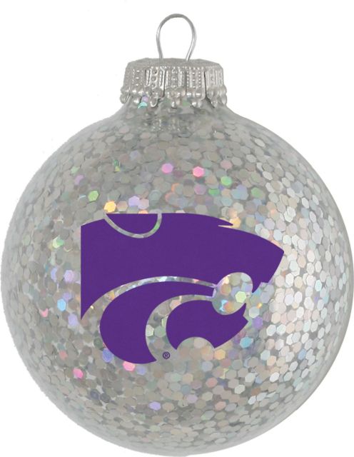 Kansas State University Wildcats Sparkle Ball Ornament