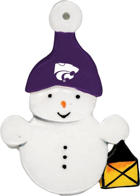 Kansas State University Snowman Ornament