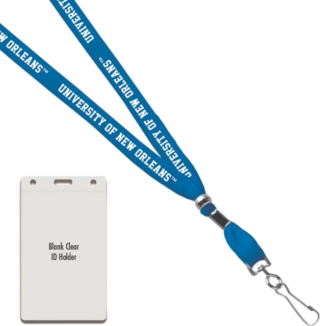 University of New Orleans Card Dispenser Lanyard