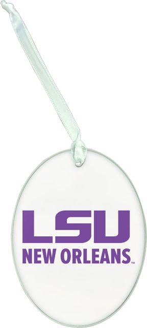 LSU New Orleans Glass Ornament