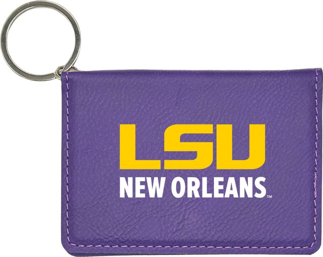LSU New Orleans Leather ID Holder