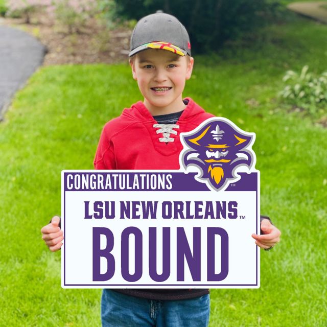 LSU New Orleans Privateers Lawn Sign with Stakes