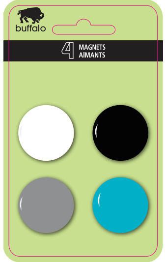MAGNETS 4/PK COLORS