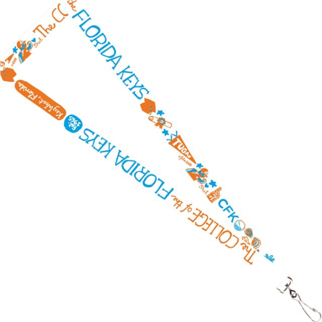 The College of the Florida Keys Julia Gash 3-4'' Satin Lanyard