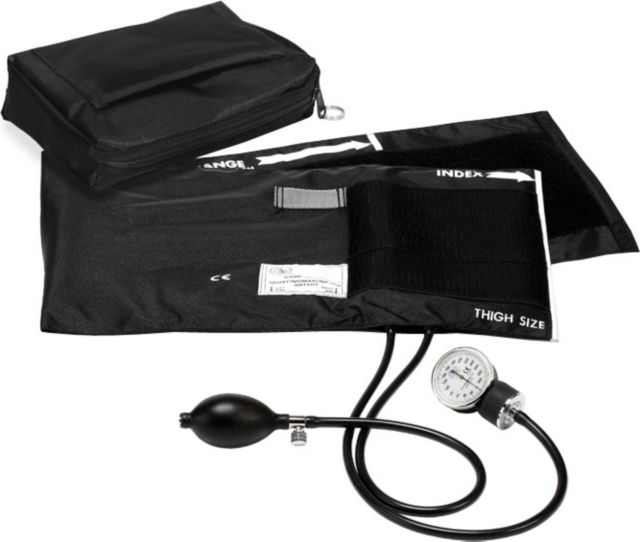 PREMIUM EXTRA LARGE ADULT ANEROID SPHYGMOMANOMTER-BLACK