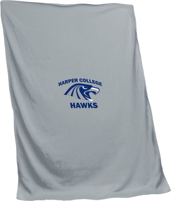 Harper College 84 x 54 Hawks Sweatshirt Blanket
