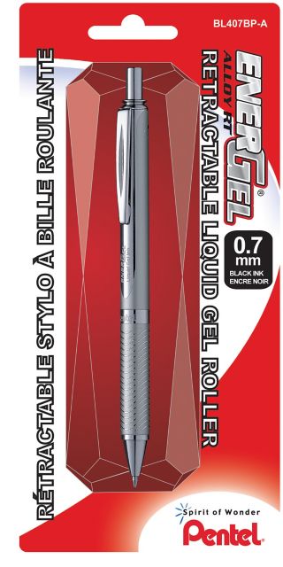 PEN GEL ROL ENERGEL 0.7MM BLK