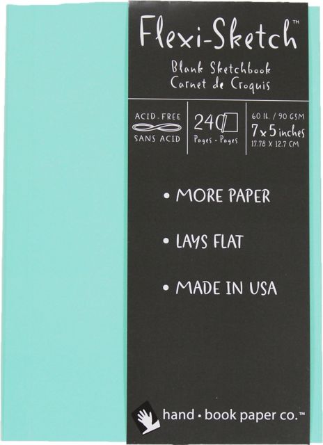 FLEXI-SKETCH BOOK 7X5 60# POOL 120 SHEETS