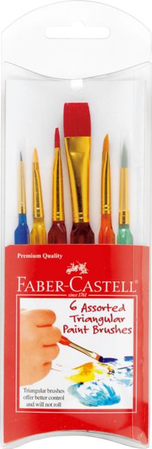 KIDS PAINT BRUSH SET OF 6