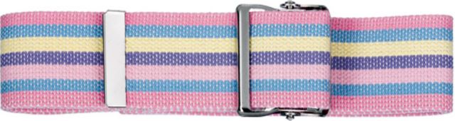 COTTON GAIT BELT WITH METAL BUCKLE-STRIPE PATTERN